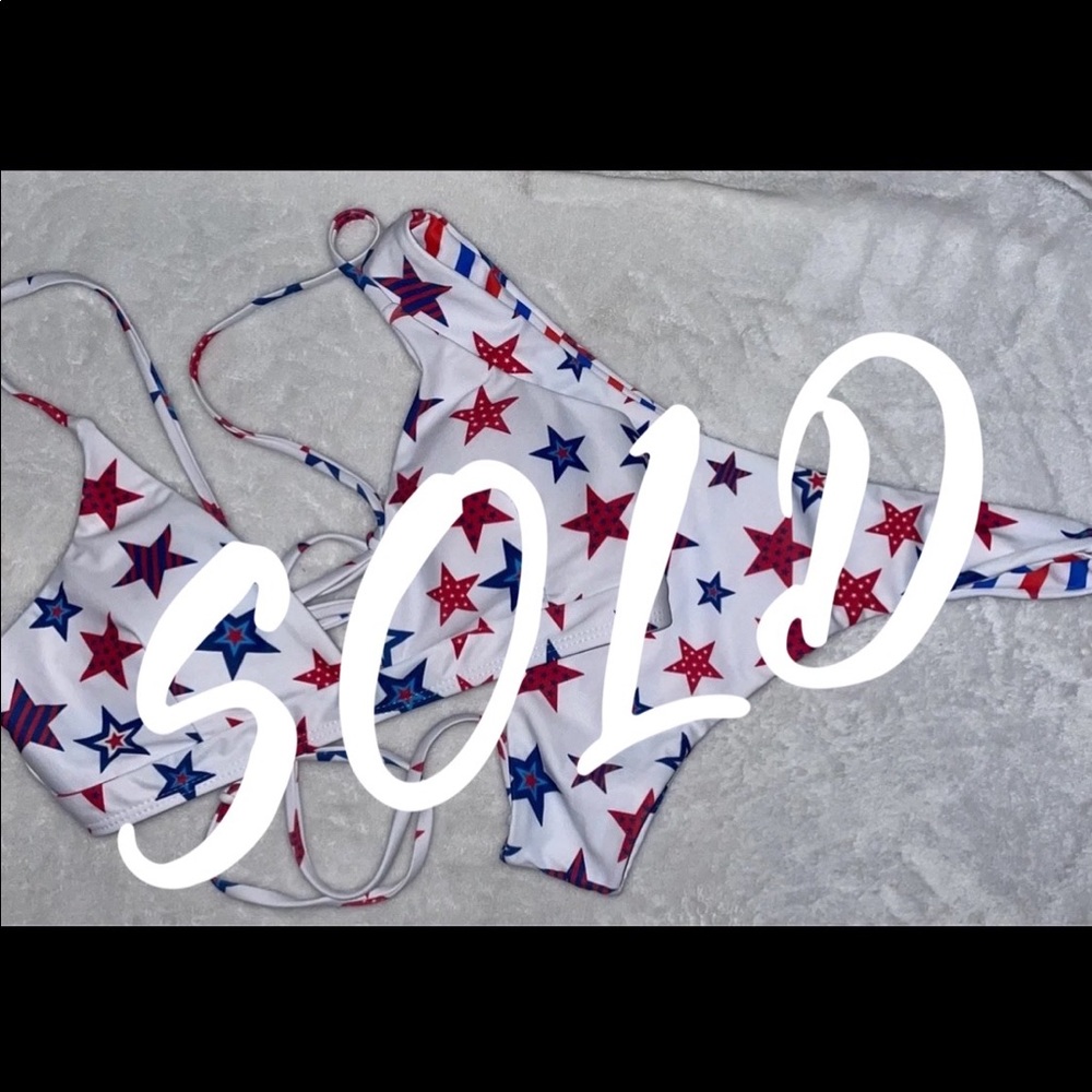 **SOLD** Red White & Blue Bikini